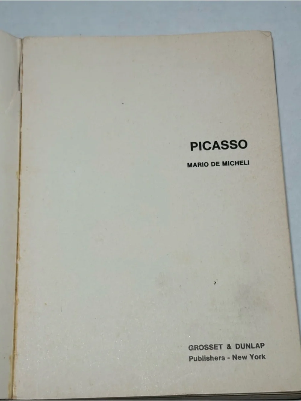 Picasso by Mario De Micheli 1967 80 Full Color Plates Paperback RARE Art Retro